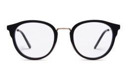 Zhantai Unisex Round Eyeglasses in Black – Product Photo 1