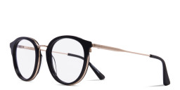 Zhantai Unisex Round Eyeglasses in Black – Product Photo 2