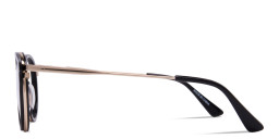 Zhantai Unisex Round Eyeglasses in Black – Product Photo 3