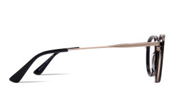 Zhantai Unisex Round Eyeglasses in Black – Product Photo 4