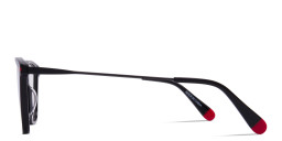 Zhantai Unisex Cat-Eye Eyeglasses in Black – Product Photo 3