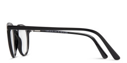 DRM THEMA Unisex Round Eyeglasses in Black – Product Photo 3