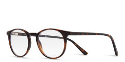 DRM THEMA Unisex Round Eyeglasses in Havana – Product Photo 2