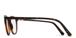 DRM THEMA Unisex Round Eyeglasses in Havana – Product Photo 3