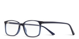 Shop DRM THEMA Square Eyeglasses in Blue online.