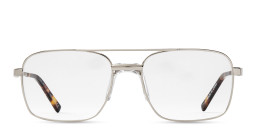 DRM THEMA Wide Square Eyeglasses in Silver – Product Photo 1