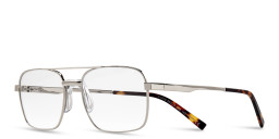 DRM THEMA Wide Square Eyeglasses in Silver – Product Photo 2