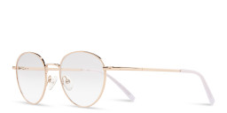 DRM THEMA Unisex Round Eyeglasses in Rose Gold – Product Photo 2
