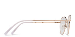 DRM THEMA Unisex Round Eyeglasses in Rose Gold – Product Photo 4