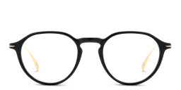DAVID BECKHAM Panthos Eyeglasses in Black Gold – Product Photo 2