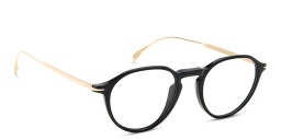 DAVID BECKHAM Panthos Eyeglasses in Black Gold – Product Photo 3