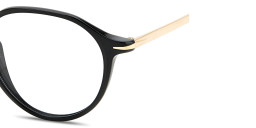 DAVID BECKHAM Panthos Eyeglasses in Black Gold – Product Photo 4