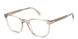 Shop DAVID BECKHAM Square Eyeglasses in Mud online.