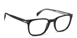 Shop DAVID BECKHAM Square Eyeglasses in Black online.