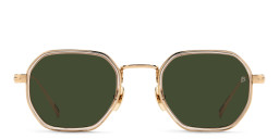 Shop DAVID BECKHAM Irregular Sunglasses in Gold online.