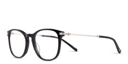 EYE'M Round Eyeglasses in Black – Product Photo 5