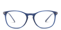 EYE'M Round Eyeglasses in Blue – Product Photo 3
