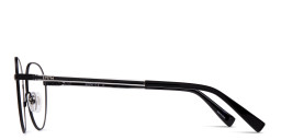 EYE'M Round Eyeglasses in Black – Product Photo 3