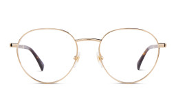 EYE'M Round Eyeglasses in Gold – Product Photo 2
