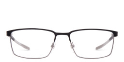 EYE'M Rectangle Eyeglasses in Black & Gunmetal – Product Photo 3