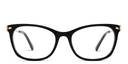EYE'M Cat-Eye Eyeglasses in Black Gold – Product Photo 1