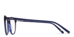 EYE'M Round Eyeglasses in Blue – Product Photo 3