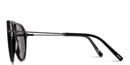 EYE'M Aviator Sunglasses in Black – Product Photo 3