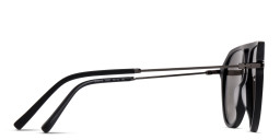 EYE'M Aviator Sunglasses in Black – Product Photo 4