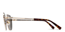 EYE'M Irregular Sunglasses in Gold – Product Photo 3