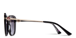 EYE'M Square Sunglasses in Black – Product Photo 3