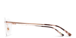 EYE'M Rimless Wide Cat-Eye Eyeglasses in Rose Gold – Product Photo 2