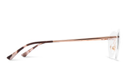 EYE'M Rimless Wide Cat-Eye Eyeglasses in Rose Gold – Product Photo 3