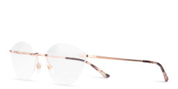 EYE'M Rimless Wide Cat-Eye Eyeglasses in Rose Gold – Product Photo 5