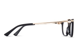 EYE'M Rectangle Eyeglasses in Black – Product Photo 3