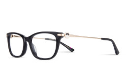 EYE'M Rectangle Eyeglasses in Black – Product Photo 4