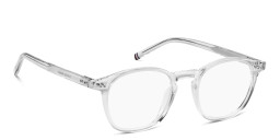 Shop Tommy Hilfiger Round Eyeglasses in Clear online.