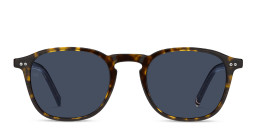 Tommy Hilfiger Round Sunglasses in Havana/Blue – Product Photo 1