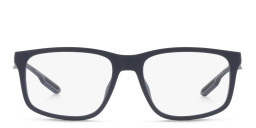 Emporio Armani Square Eyeglasses in Matte Blue – Product Photo 1