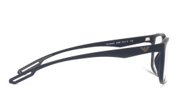 Emporio Armani Square Eyeglasses in Matte Blue – Product Photo 3