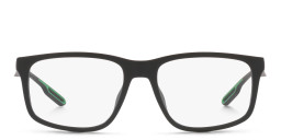 Emporio Armani Square Eyeglasses in Matte Black – Product Photo 2