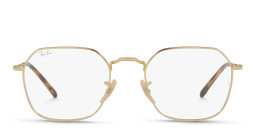 Shop Ray-Ban Jim Unisex Irregular Eyeglasses in Gold online.