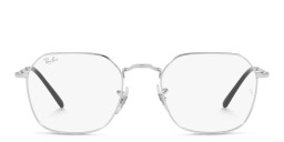 Shop Ray-Ban Jim Unisex Irregular Eyeglasses in Silver online.