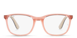 Ray-Ban Junior Kids Square Eyeglasses in Pink – Product Photo 1