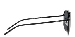 Shop Emporio Armani Aviator Sunglasses in Black online.