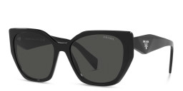 Shop PRADA Pillow Sunglasses in Black online.