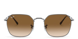 Shop Ray-Ban Jim Unisex Irregular Sunglasses in Gunmetal/Brown online.