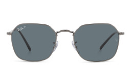Ray-Ban Unisex Irregular Sunglasses in Gunmetal/Dark Blue – Product Photo 4
