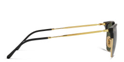 تسوق نظارات شمسية نيو كلوب ماستر بإطار غير منتظم للجنسين راي بان بلون أسود على ذهبي أونلاين.