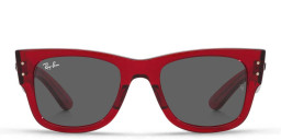 Ray-Ban Unisex Square Sunglasses in Red/Dark Grey – Product Photo 2