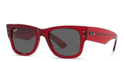 Shop Ray-Ban Unisex Square Sunglasses in Red online.